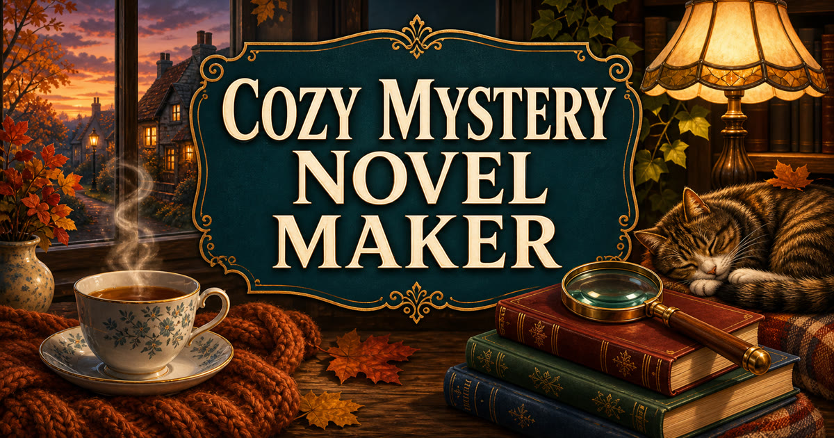 Cozy Mystery Novel Maker